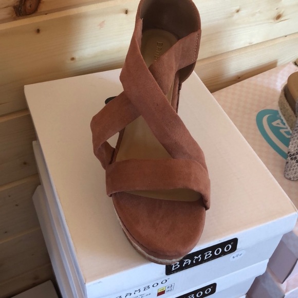 New BAMBOO brand Mocha Espadrilles - sz 6.5 - Picture 3 of 4